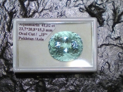 Aquamarine Valuation Report 81178, 41.02 cts.