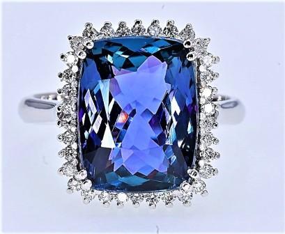 Tanzanite  Valuation Report 129791, 6.76 cts.