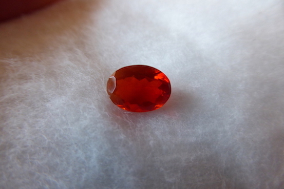 Fire Opal  Valuation Report 106632, 1.28 cts.
