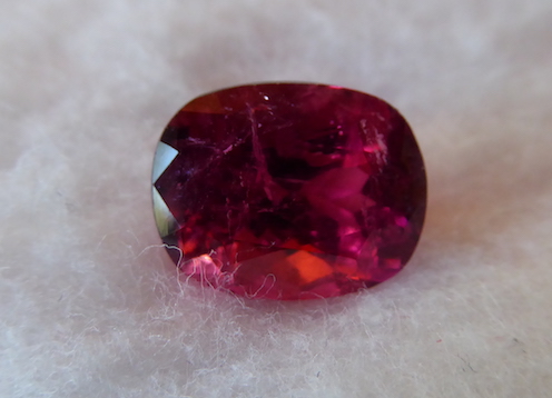 Tourmaline Rubellite  Valuation Report 106673, 6.55 cts.