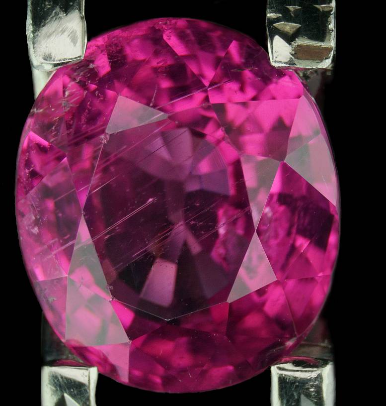 Tourmaline Rubellite  Valuation Report 102142, 3.34 cts.