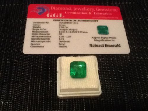 Emerald  Valuation Report 103284, 9.10 cts.