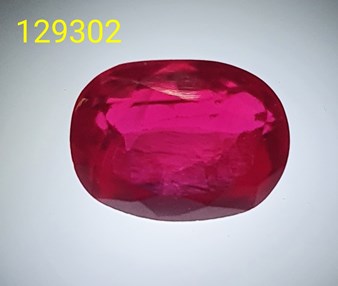 Ruby  Valuation Report 129302, 8.25 cts.