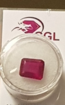 Ruby  Valuation Report 128233, 7.85 cts.